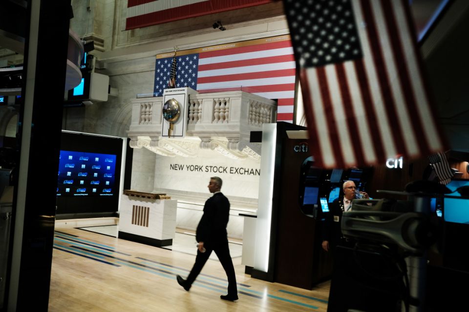NEW YORK, NEW YORK - MARCH 20: Traders work on the floor of the New York Stock Exchange (NYSE) on March 20, 2020 in New York City. Trading on the floor will temporarily become fully electronic starting on Monday to protect employees from spreading the coronavirus. The Dow fell over 500 points on Friday as investors continue to show concerns over COVID-19. (Photo by Spencer Platt/Getty Images)